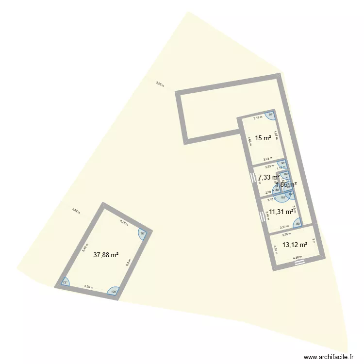 Plan pour kévin. Plan de 6 et 87 m² Plan pour kévin. Plan de 6 et 87 m²