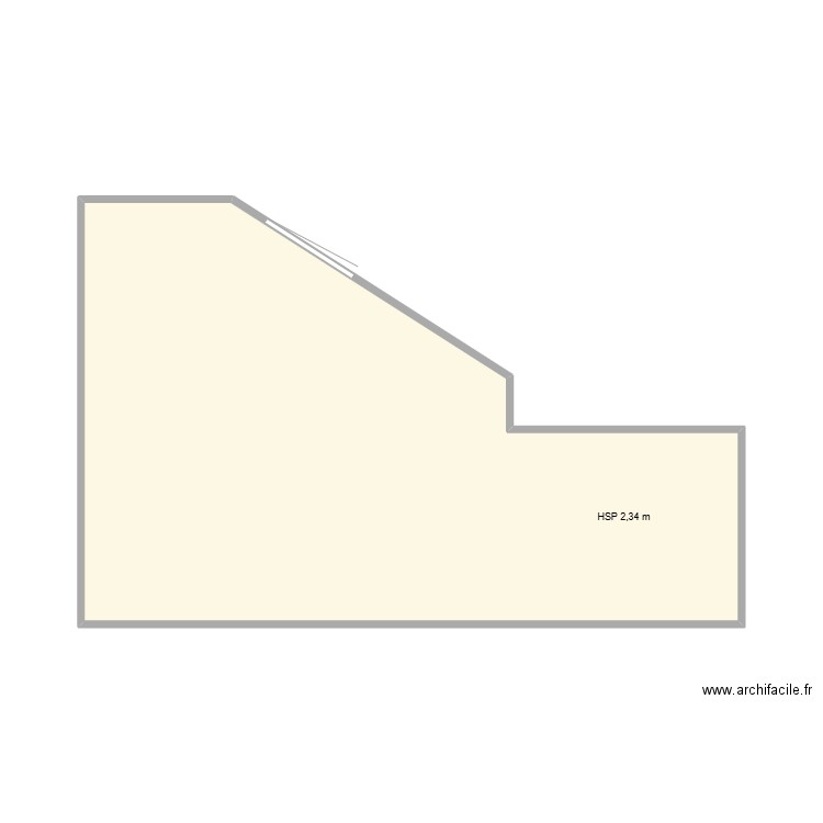 plan de coupe. Plan de 1 pièce et 30 m2