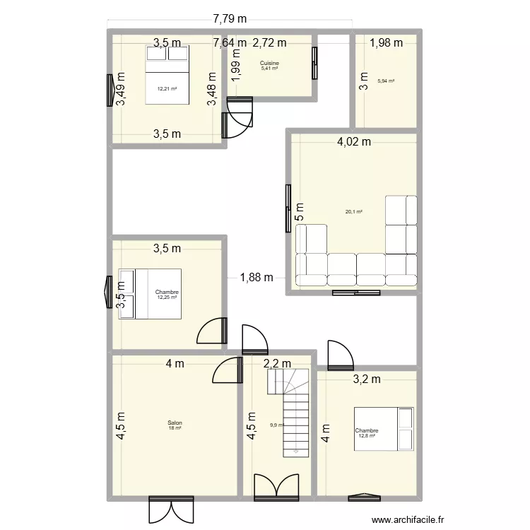 MSALL. Plan de 18 et 197 m² MSALL. Plan de 18 et 197 m²