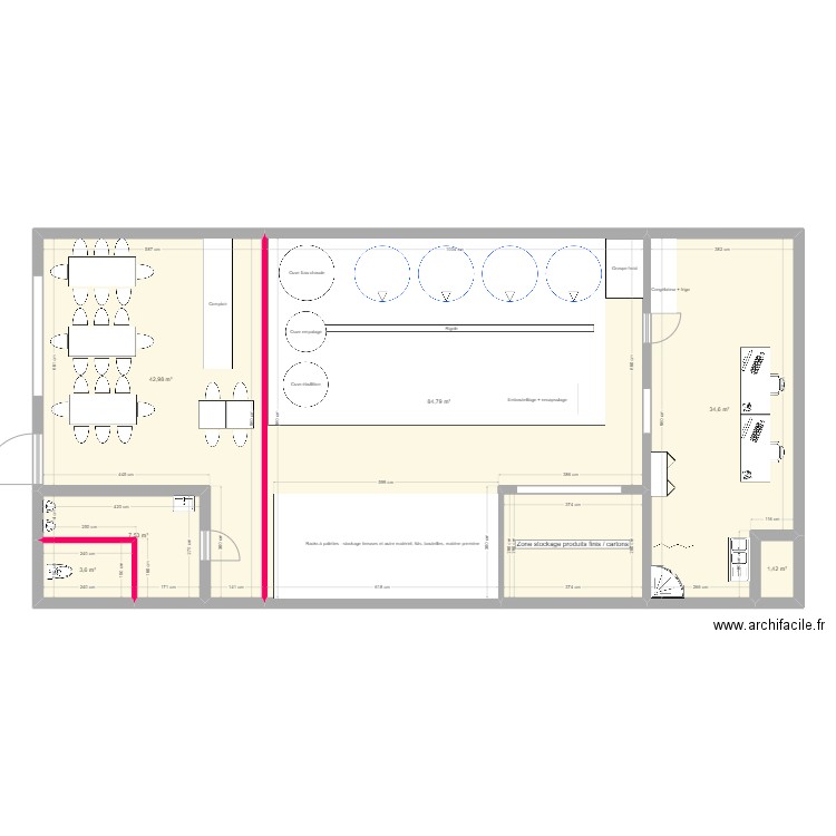Plan 3 brewpub. Plan de 0 pièce et 0 m2