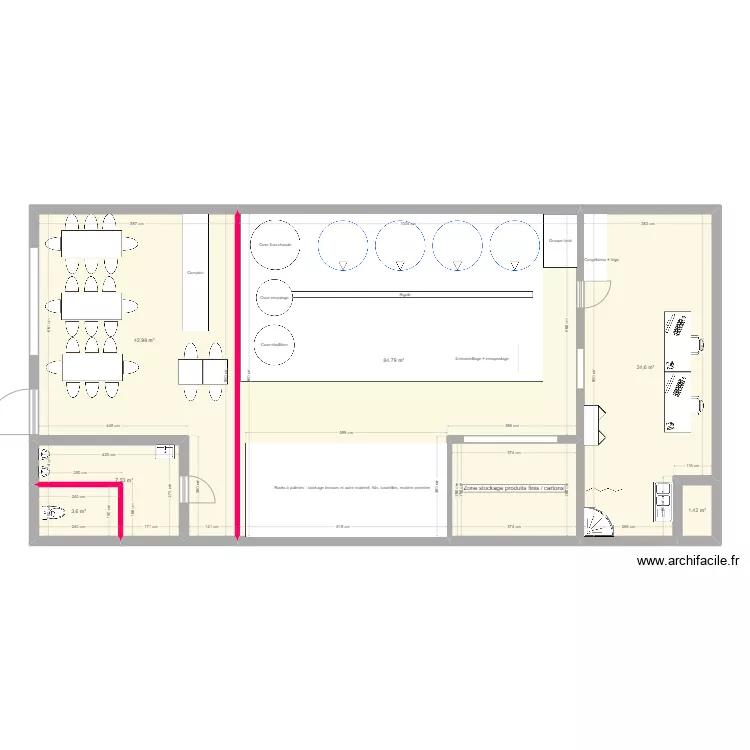 Plan 3 brewpub. Plan de 