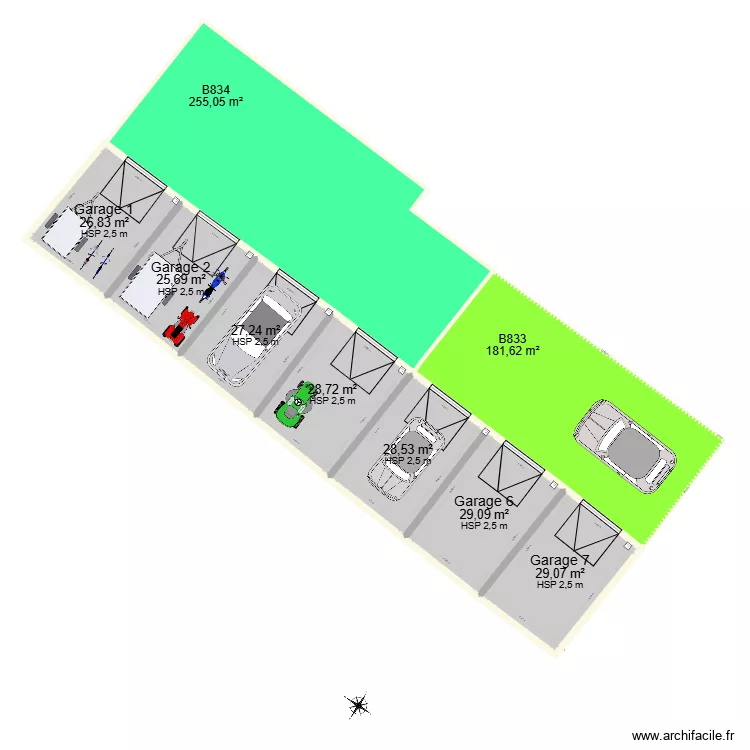 plan garages la laigne 2. Plan de 