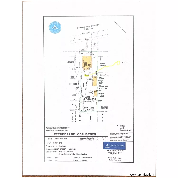 escalier. Plan de escalier. Plan de