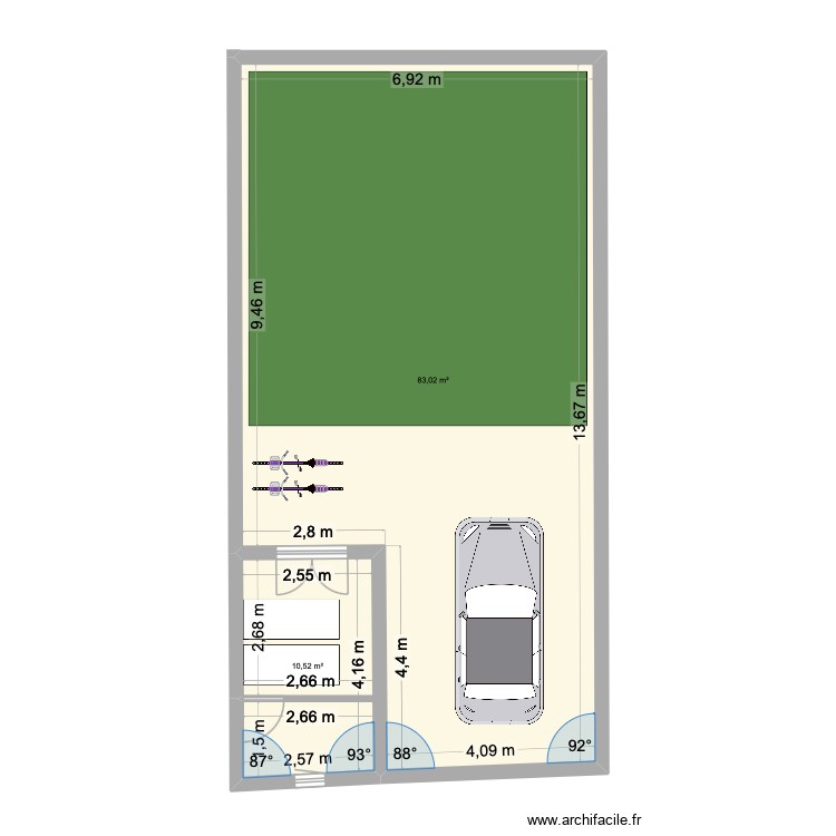 Jardin avant. Plan de 0 pièce et 0 m2 Jardin avant. Plan de 0 pièce et 0 m2