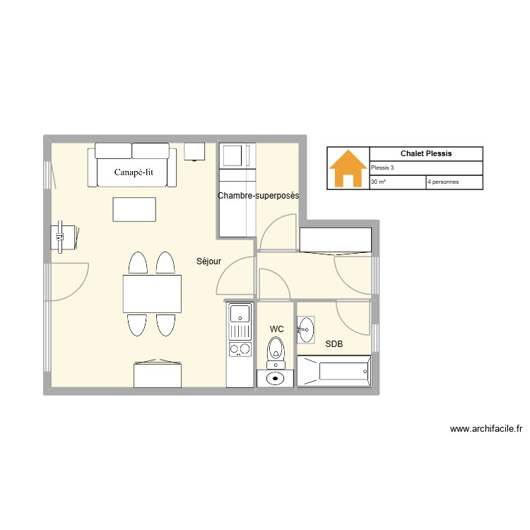 PLESSIS 3. Plan de 0 pièce et 0 m2