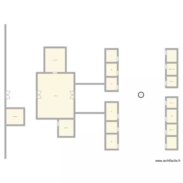 مركز الامتحان. Plan de 17 et 146 m² مركز الامتحان. Plan de 17 et 146 m²
