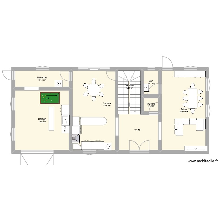 RDC. Plan de 0 pièce et 0 m2 RDC. Plan de 0 pièce et 0 m2