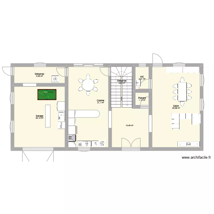 RDC. Plan de 8 et 89 m² RDC. Plan de 8 et 89 m²