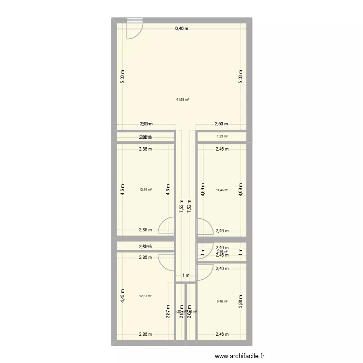appart vide. Plan de 11 et 98 m² appart vide. Plan de 11 et 98 m²