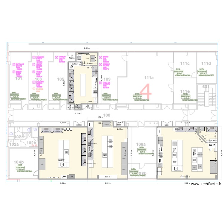 labo SCC - Renov Christophe. Plan de 6 pièces et 244 m2