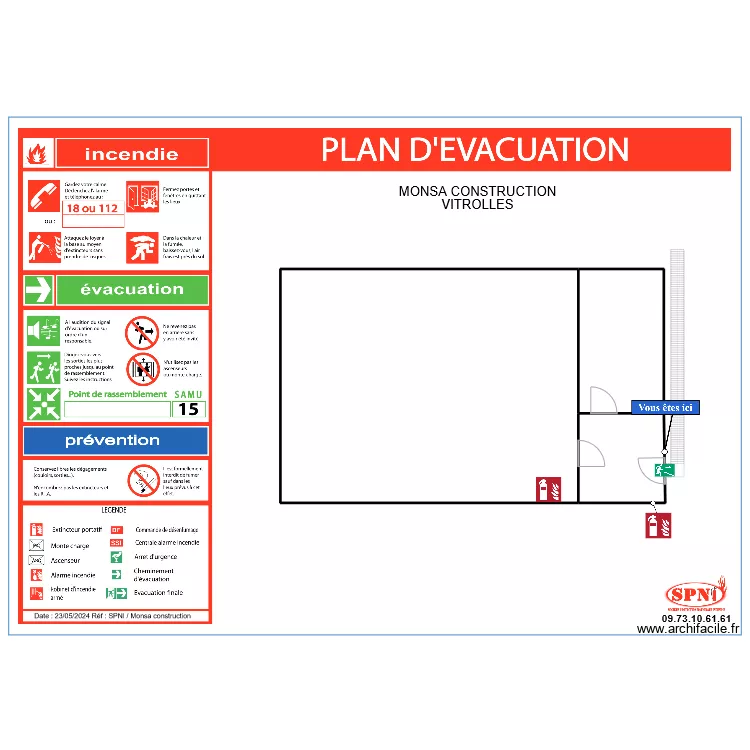 LOXAM MONSA CONSTRUCTION VITROLLES 3. Plan de LOXAM MONSA CONSTRUCTION VITROLLES 3. Plan de