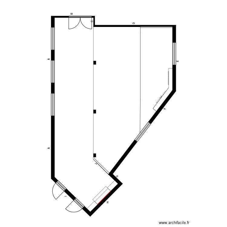 Lounge Menuiserie. Plan de 0 pièce et 0 m2