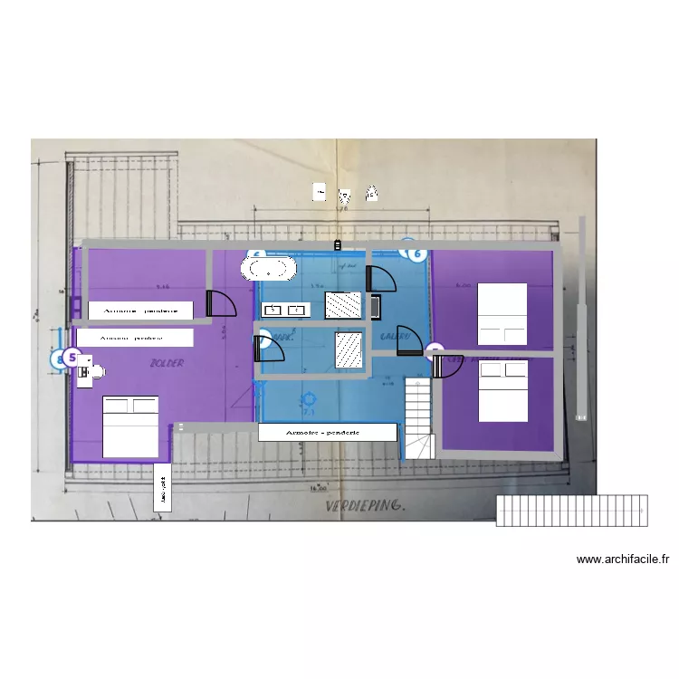 de panne etage AVEC ESCALIER 24/11. Plan de 