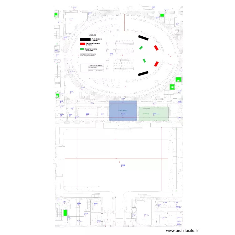 SALON OVALE - BNF. Plan de 