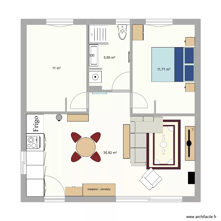 bastelicaccia maire. Plan de 4 pièces et 59 m² bastelicaccia maire. Plan de 4 pièces et 59 m²