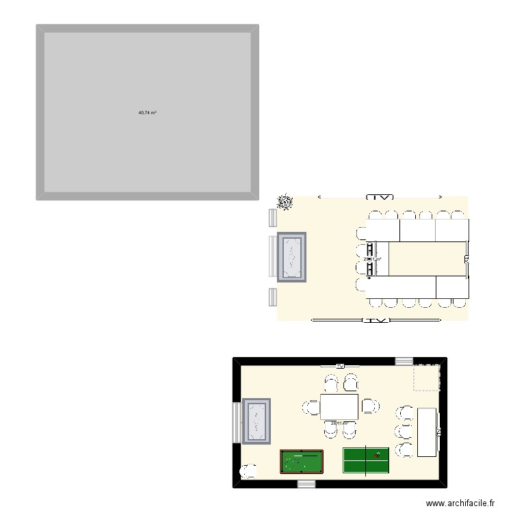 Ecom. Plan de 3 pièces et 98 m2