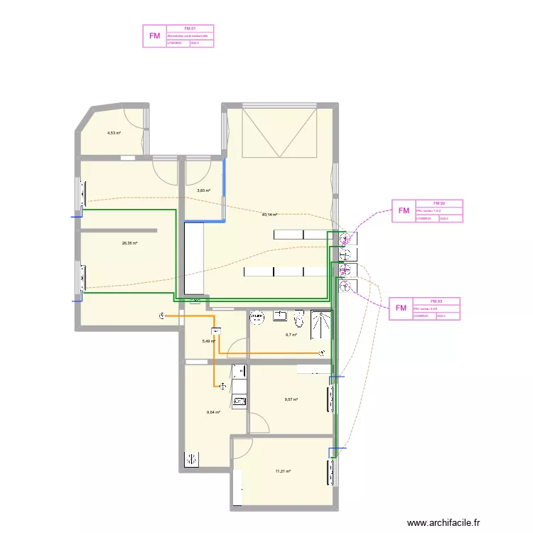 Local_Pro_Siorac_CLIM. Plan de 