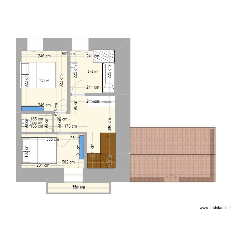 MONACHICHI SIMPLE 1er. Plan de 5 pièces et 31 m2