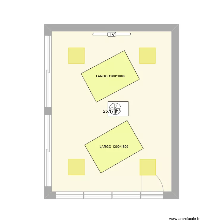 STEREOLABS - REUNION V. Plan de 1 Pièce et 25 m²