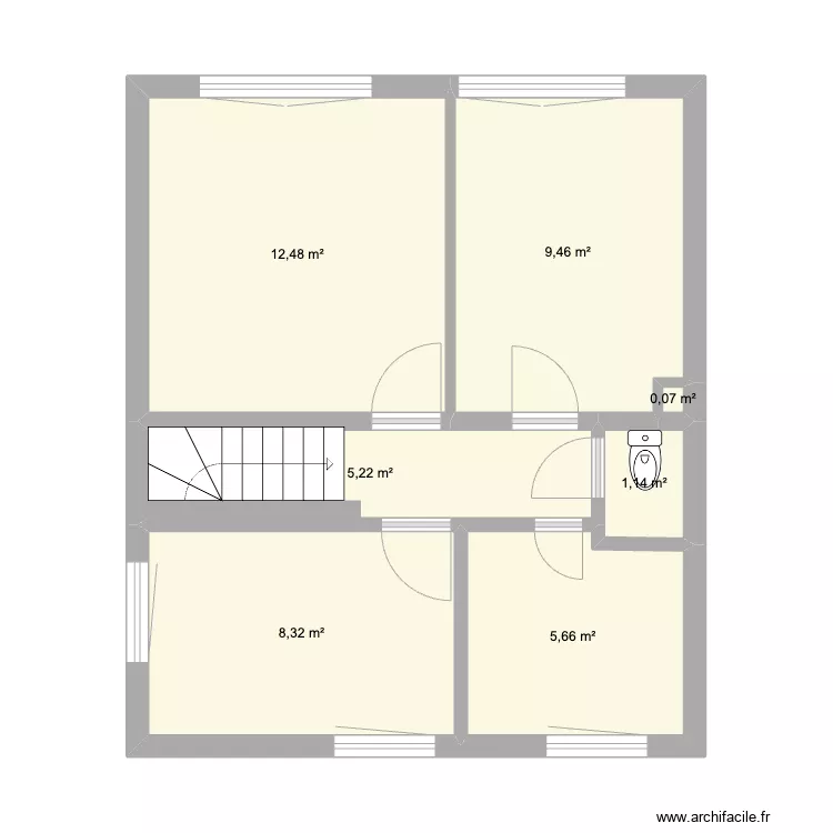 Etage - base. Plan de 