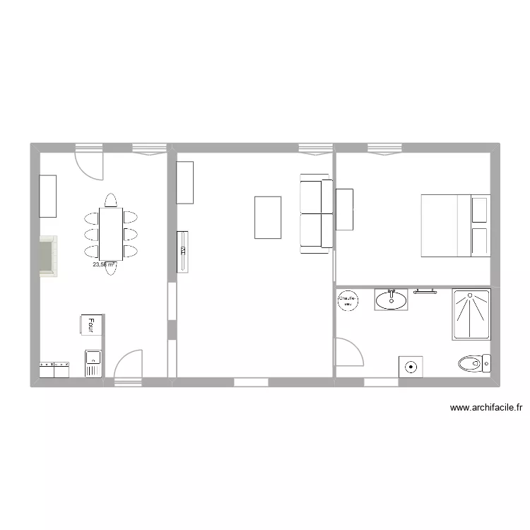 LE GUEN. Plan de 4  et 81 m²