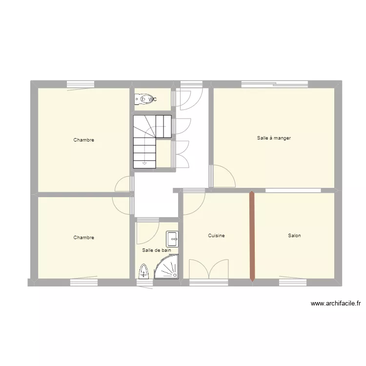 maison tony 1et. Plan de 