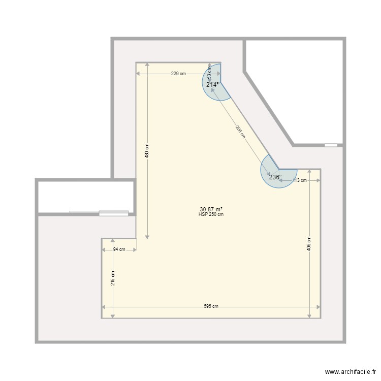 salon anais plafond 3. Plan de 0 pièce et 0 m2