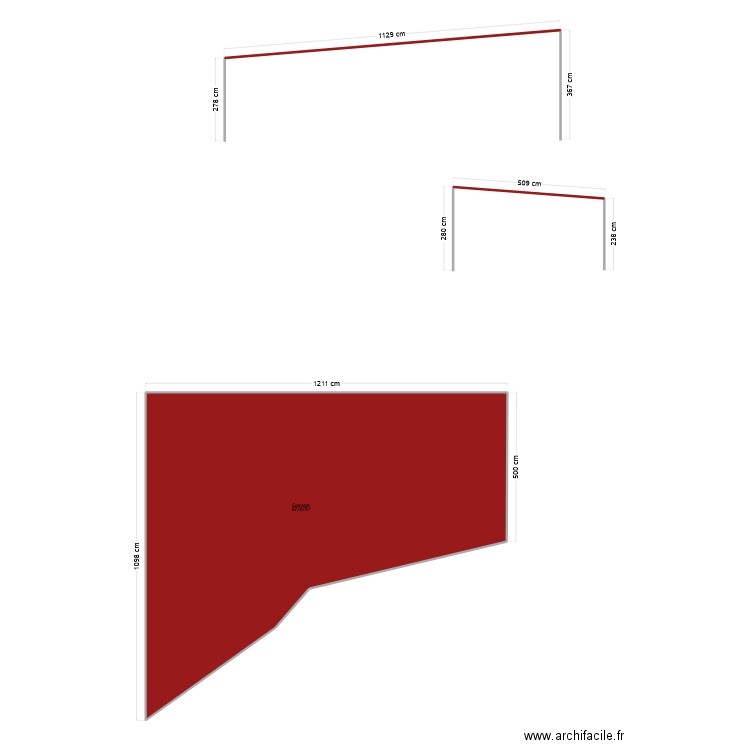 face avant arriere. Plan de 0 pièce et 0 m2