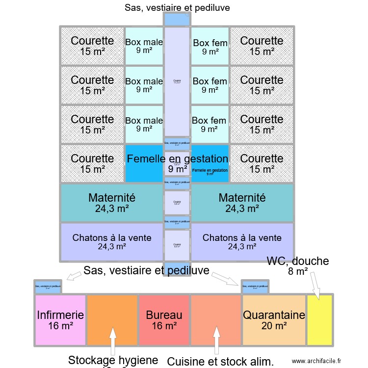 plan de mon elevage. Plan de 0 pièce et 0 m2