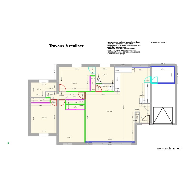 Maison plan électrique. Plan de 14 pièces et 256 m2