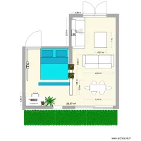 salon / Chambre Lyon 05