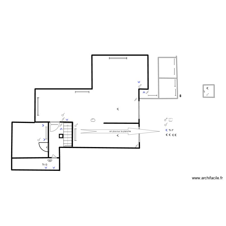 BLC Cave Garage. Plan de 0 pièce et 0 m2