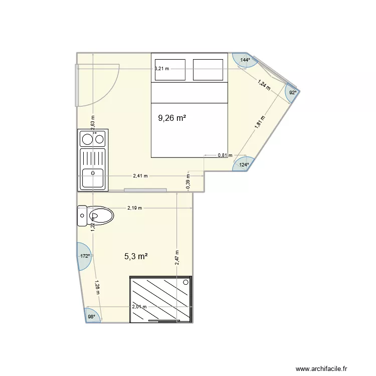 Legraverend B001. Plan de 2 et 15 m² Legraverend B001. Plan de 2 et 15 m²