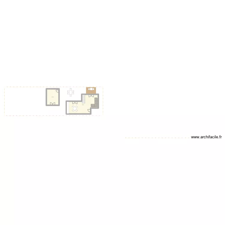 maison hauteur. Plan de 2  et 57 m²