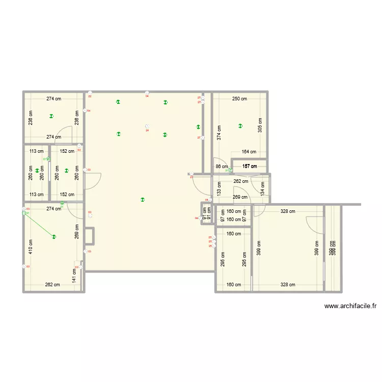 Appartement V03. Plan de 