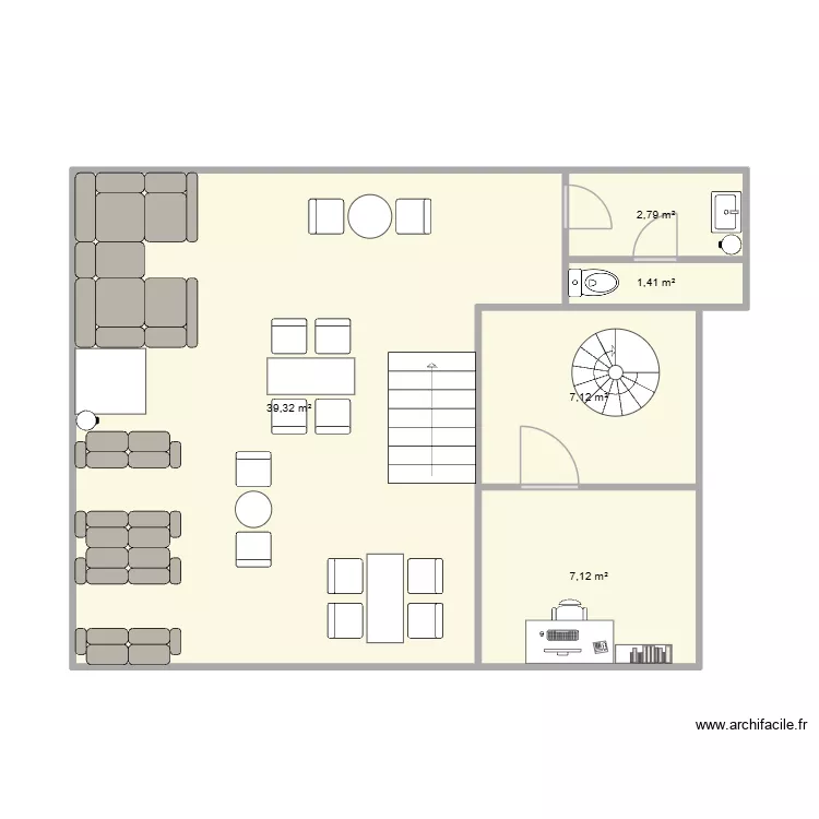 melody étage. Plan de 5 Pièces et 58 m² melody étage. Plan de 5 Pièces et 58 m²