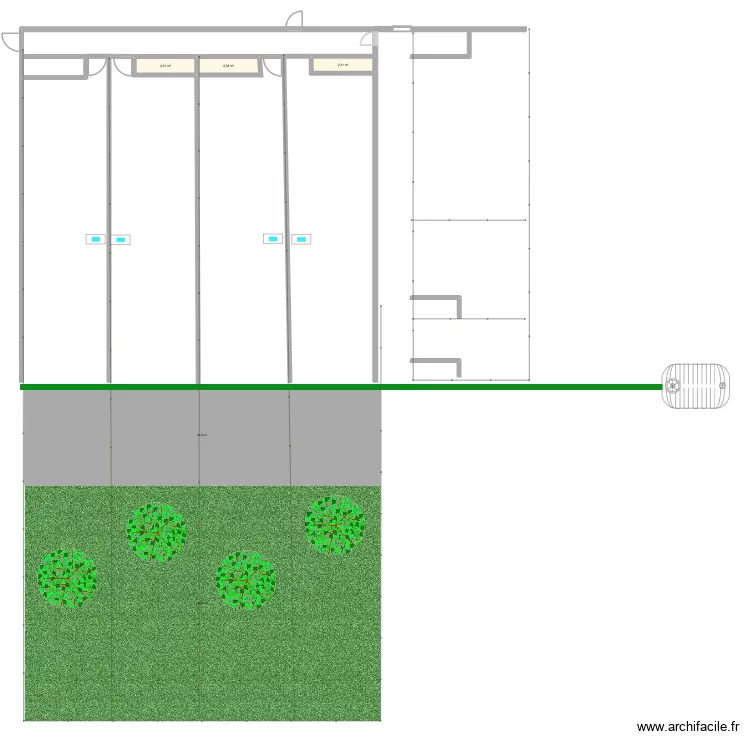 Plan du chenil. Plan de 3 et 7 m² Plan du chenil. Plan de 3 et 7 m²