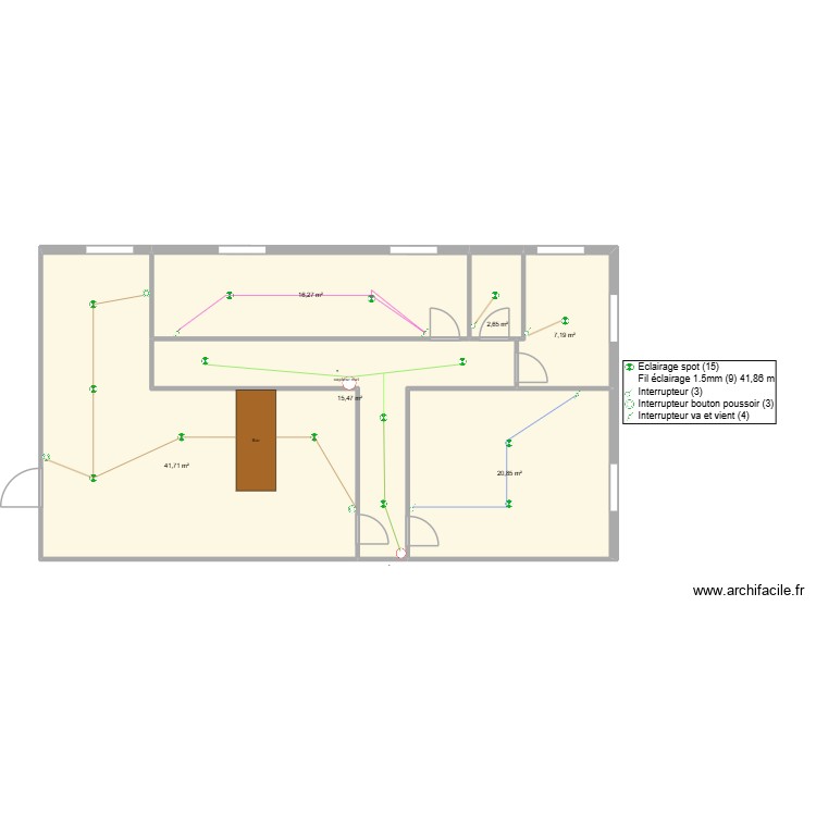 Appart. Plan de 0 pièce et 0 m2