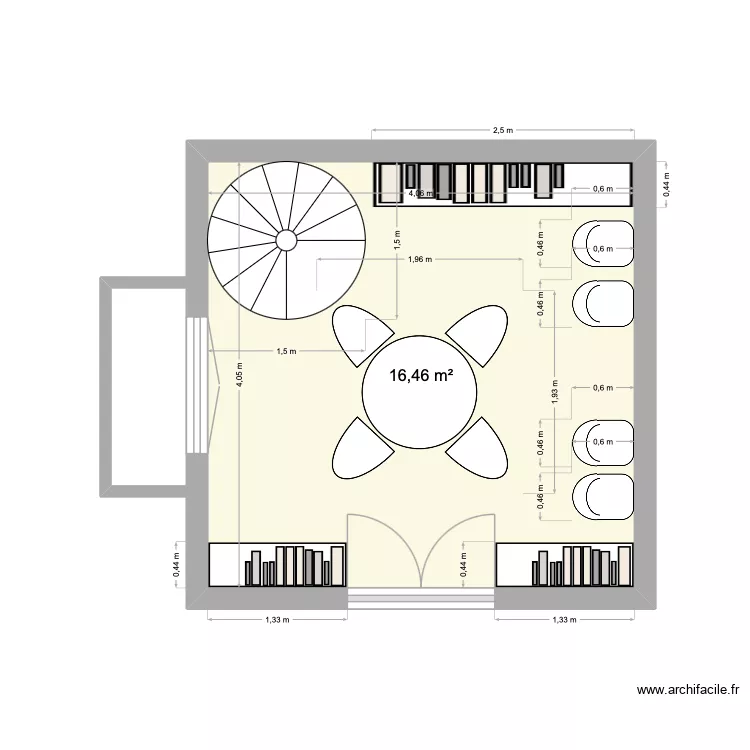 agrandissement 1er étage. Plan de 1 et 16 m² agrandissement 1er étage. Plan de 1 et 16 m²