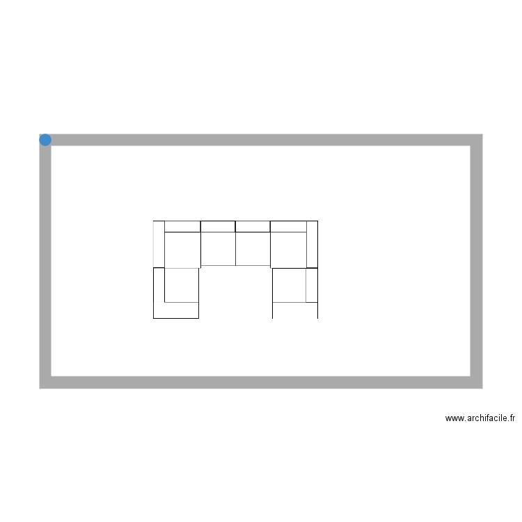 huguet canape. Plan de 1 pièce et 47 m2