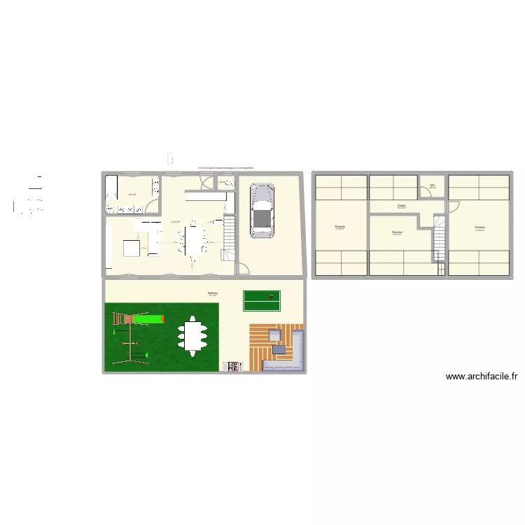 MAISON V2bis. Plan de 10  et 296 m²