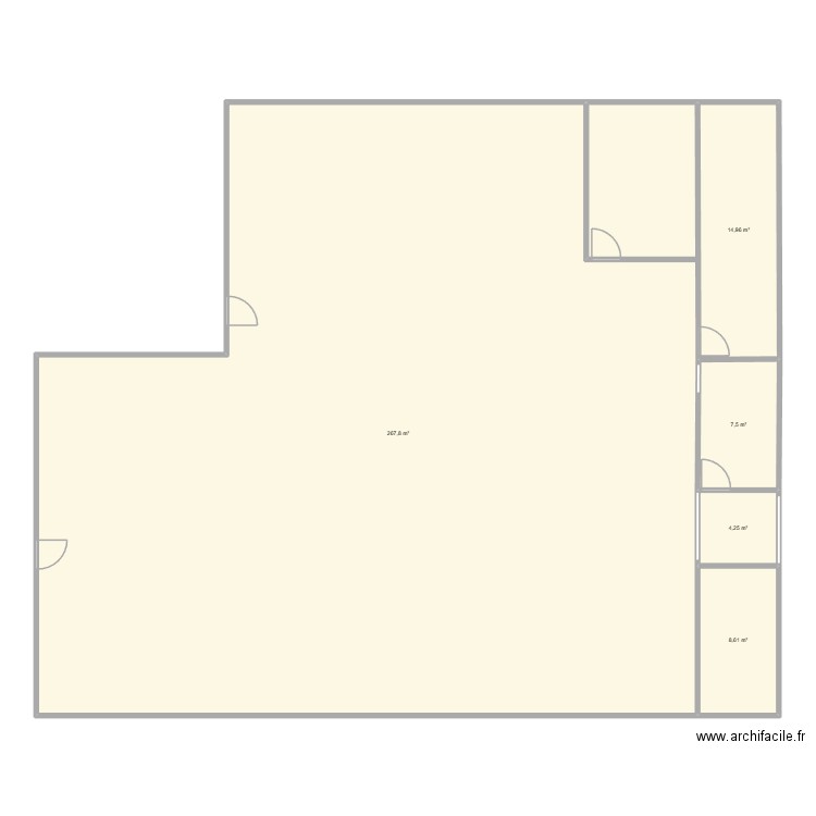 Plateau portières. Plan de 5 pièces et 303 m2