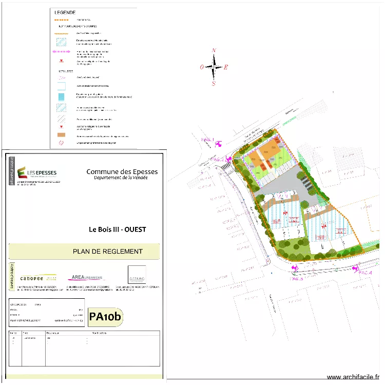Les Epesses - Le Bois 3 - LLS Ouest. Plan de Les Epesses - Le Bois 3 - LLS Ouest. Plan de