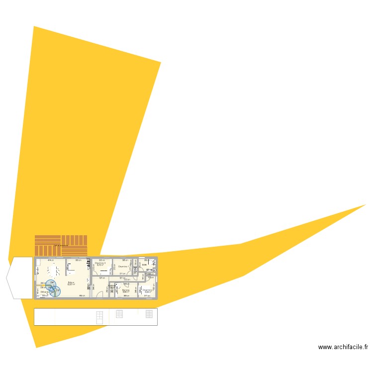 Chevalier 1. Plan de 11 pièces et 113 m2