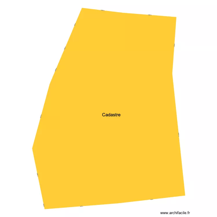 Plan parcelle. Plan de 