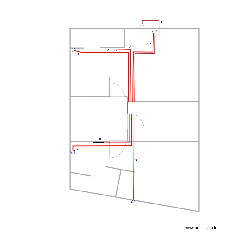 PRIO prises 1er final. Plan de 3 pièces et 52 m2