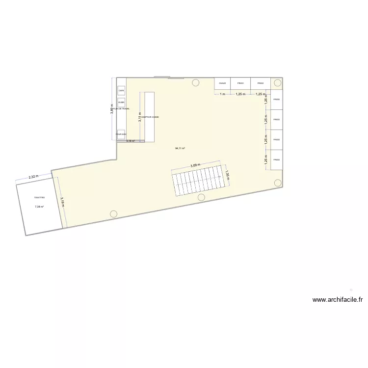Nantes plan du local V2. Plan de 3 et 102 m² Nantes plan du local V2. Plan de 3 et 102 m²