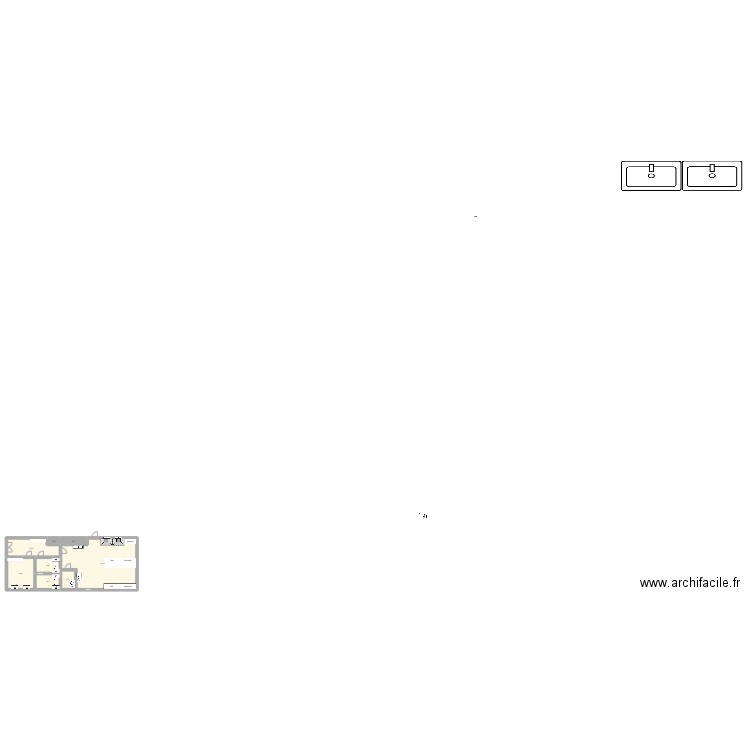 Plan. Plan de 8 pièces et 131 m2
