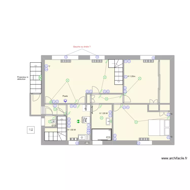 Thomas rdc implantation 6. Plan de 12  et 34 m²