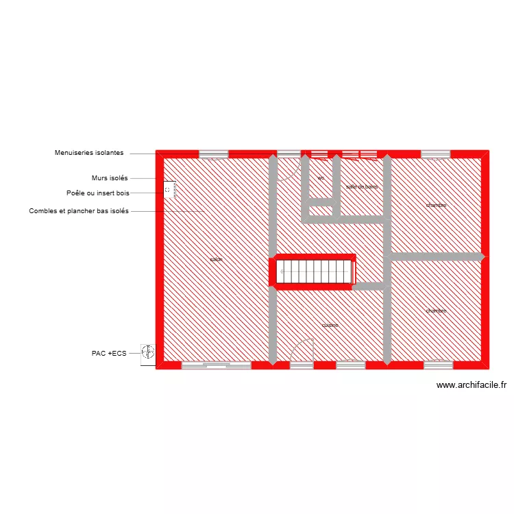 KRONAJ &eacute;tape 2. Plan de 9 pièces et 71 m²